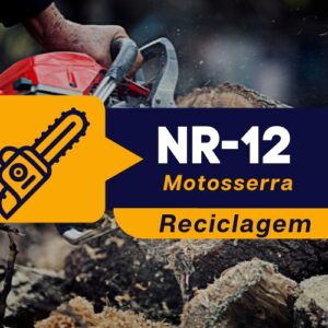 NR 12 – Máquinas e Equipamentos – Motosserra – Teórico – Reciclagem